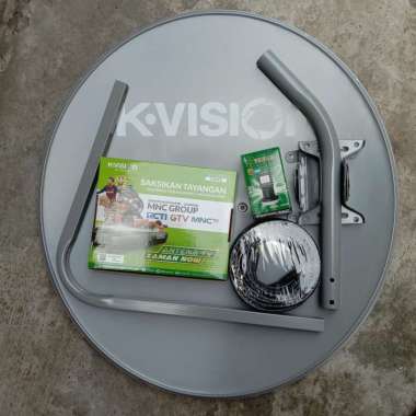 PAKET PARABOLA MINI K-VISION DISH 60 CM ABU-ABU