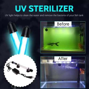 Lampu UV Aquarium Ultra Violet Sterilizer Anti Lumut Alga Kolam Ikan Lampu 11 Watt