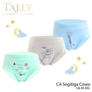 TALLY Celana Dalam Segitiga Anak Cowo Motif Random L Multicolor