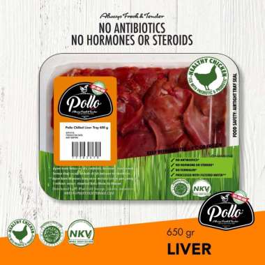 Hati Ayam Probiotik Pollo - 650gram Hati pollo per pack