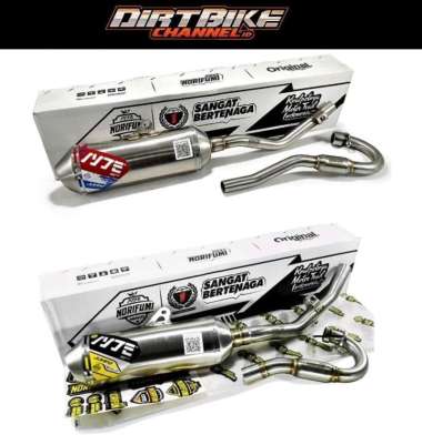 Knalpot NORIFUMI ORIGINAL JUMPZ SS BORE UP KLX DTRACKER CRF 150 WR 155 BORE UP CRF 150