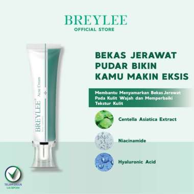 BREYLEE Krim Penghilang Noda Bekas Jerawat, Luka & Stretch Mark (30g)