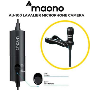 Clip-on mikrofon for smartphone (Svart) Maono AU-100