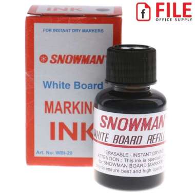 Snowman Tinta Spidol Whiteboard Hitam