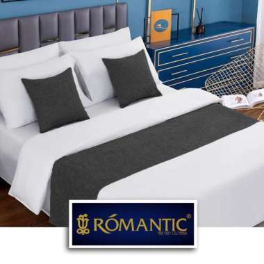 Bed Runner/Selendang kasur AbuTua by ROMANTIC standard Hotel minimalis Multicolor