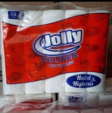 Tissue jolly kuliner tisu toilet coreless tisue paseo tissu nice roll gulung - tanpa tulang Netral