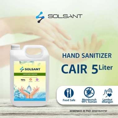 Hand Sanitizer Cair / Gel 5Liter SOLSANT Aseptic CAIR