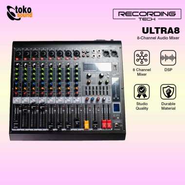 Recording Tech Ultra 8 Mixing Console | Audio MIxer 8 Channel