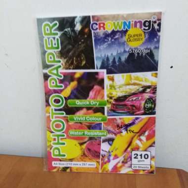 Kertas Foto Printer / Photo Paper Glossy uk A4 210gsm Putih