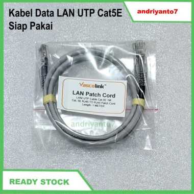 Kabel Data LAN UTP Cat 5E 1 3 5 10 15 meter 1M