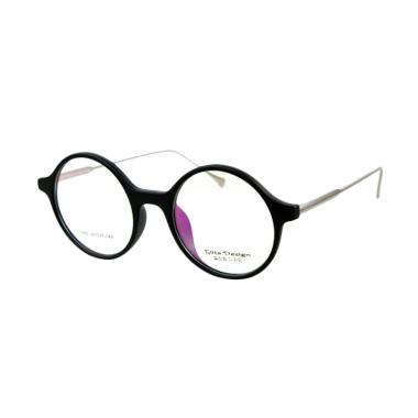 Elite Design 2960 Black Matte - Frame Kacamata Bulat cowo cewe