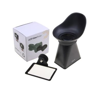 Thrid Party V2 LCD Viewfinder for Kamera Canon or Nikon - Hitam