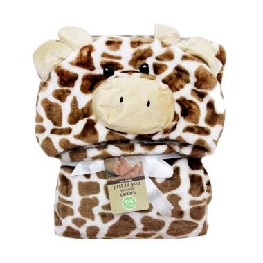 Carter 3D Giraffe Selimut Topi - Brown