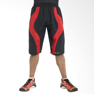 ZcoLand Celana Pendek Pria - Hitam Merah