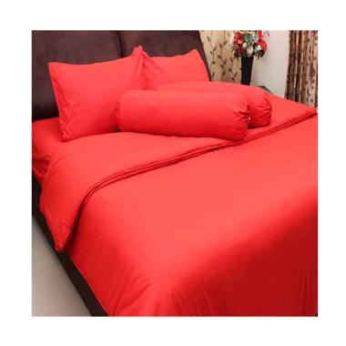 Chelsea Microtex Set Sprei - Polos Merah
