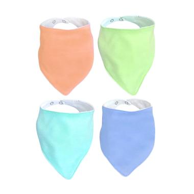 Miabelle Baby Bandana Bib / Slaber / Tatakan Iler Isi 4 Pcs - Set A