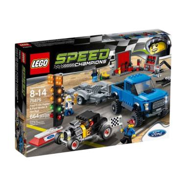 LEGO 75875 Ford F-150 Raptor & Ford Model A Hot Rod Mainan Block & Puzzle LEGO 75875 Ford F-150 Raptor & Ford Model A Hot Rod Mainan Block & Puzzle