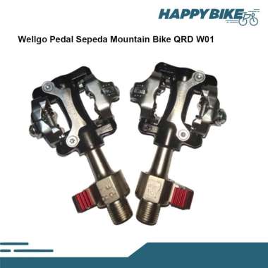 Wellgo W01 Quick Release Pedal Sepeda Black - Grey