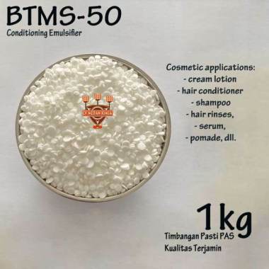 BTMS 50 1kg Butylene Glycol Emulsifying Wax Cream Lotion Pomade Shampoo Hair Conditioner BTMS Condit
