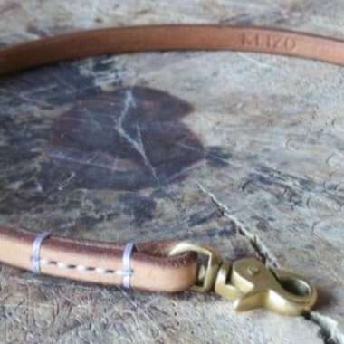 Keizo leather Wallet Chain Rope II Tali Dompet Kulit Vegtan Solid Brass Kuningan Natural
