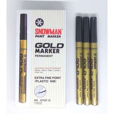 SNOWMAN GOLD MARKER KCL GOLD
