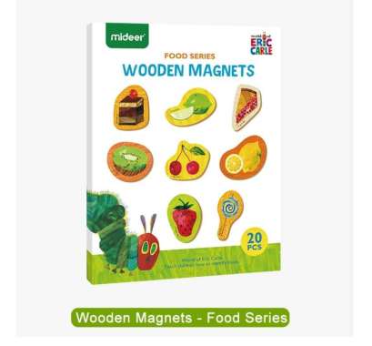 Mideer Eric Carle Wooden Magnets Food Series