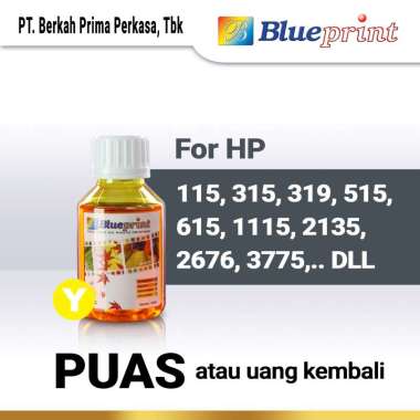 Blueprint Tinta Printer Refill for HP [100 mL/ Warna] Kuning
