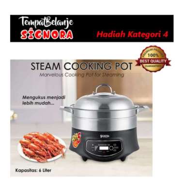 Signora Steam Cooking Pot Silver