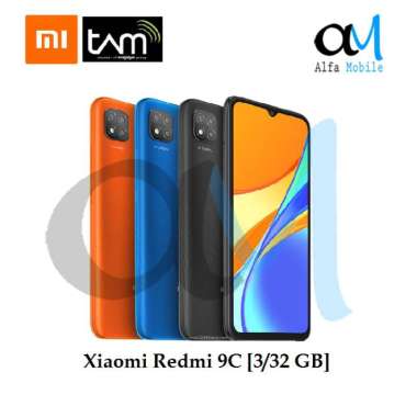 Xiaomi Redmi 9C [3/32 GB] Garansi Resmi Xiaomi Midnight Grey