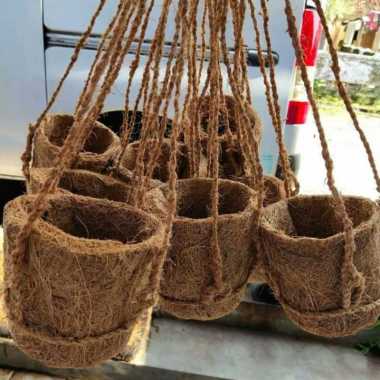 pot anggrek dendrobium / penyubur anggrek kokodama