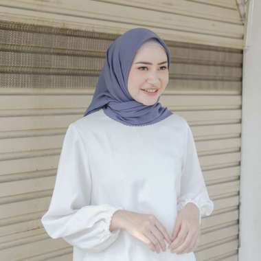 Lozy Hijab Haraa Voal Hijab Segiempat - Cadet