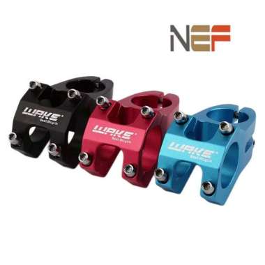STEM SEPEDA WAKE OVERSIZE ALLOY KUALITAS BAGUS MTB ROADBIKE FIXIE MERAH