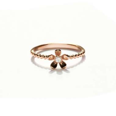 Lino and Sons - Cincin Berlian F VVS (Daisy Diamond Ring) 13