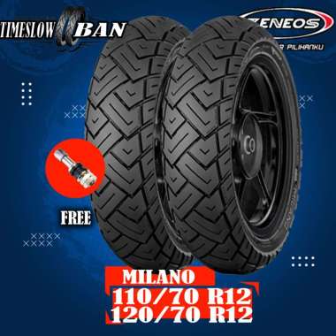 Paket Ban Motor VESPA MATIC // ZENEOS MILANO 110/70 Ring 12 - 120/70 Ring 12 Tubeless ts200