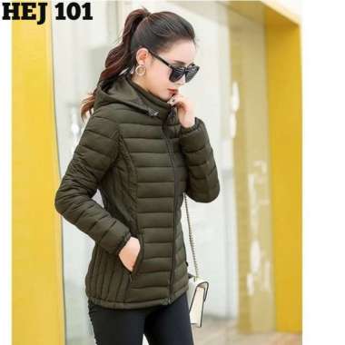 Jaket Wanita Terbaru - Jaket Winter Wanita - Semi Bulu Angsa Tebal Hangat Musim Dingin - Dhiie's Jac