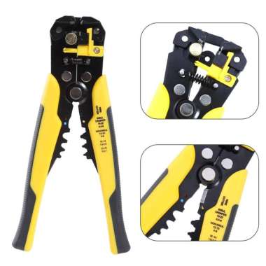 Crimping Tool Stripper Plier Cutter Automatic Self-adjustable Cable Wire Crimper 
