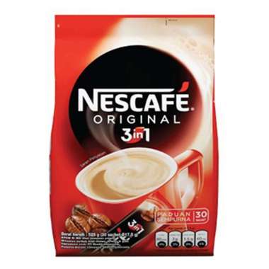 Promo Harga Nescafe Original 3 in 1 per 30 sachet 17 gr - Blibli