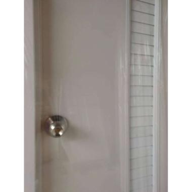 Pintu Kamar Mandi PVC Alm Kunci Bulat Putih