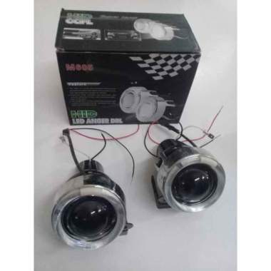 Foglamp M605 HID LED Anger DRL Universal Murah Berkualitas Putih