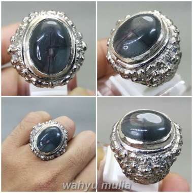 Cincin Batu Tapak Jalak Hitam Bagus Original Kode 2307 Hitam