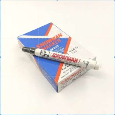 Spidol snowman permanent marker blue original / marker snowman / permanent marker / blue marker HITA