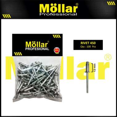 MOLLAR 93-139 Paku Rivet 450 Ripet Tembak 3.2 mm x 12.7 mm - 100 pcs