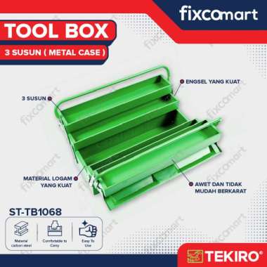 Tekiro Tool Box 3 Susun (Besi)