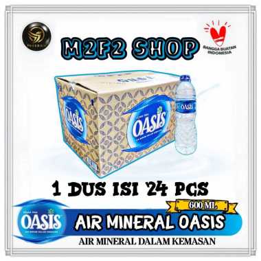 Air Mineral Oasis Botol Pet - 600 ml (Kemasan Karton)