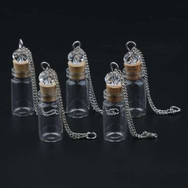 Jual 10pcs Mini Glass Bottle Pendant 