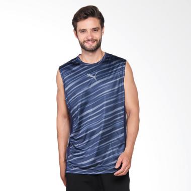 Puma Vent Sleeveless Kaos Olahraga Pria - Peacoat 515163 06