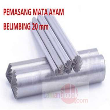 Plong Kulit Bentuk Belimbing 20mm-plong Bunga-Plong Belimbing-Plong/Pembolong Belimbing 20mm