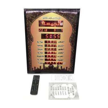 Jam Dinding Digital Adzan Jadwal Sholat Masjid Waktu Azan