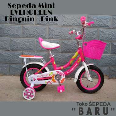 TB - Sepeda Mini EVERGREEN Pinguin Pink 16"