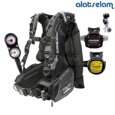 Paket Scuba Cressi X-ELITE MAGDA / Bcd Cressi Commander / Peralatan Selam / Alat Selam Scuba Diving